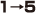 1→5